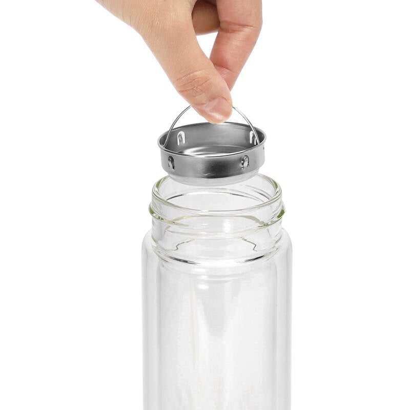 B&igrave;nh Đựng Nước Thủy Tinh Nature 350ml LocknLock - 2 M&agrave;u (Hồng, Trắng) - LLG654 image number null